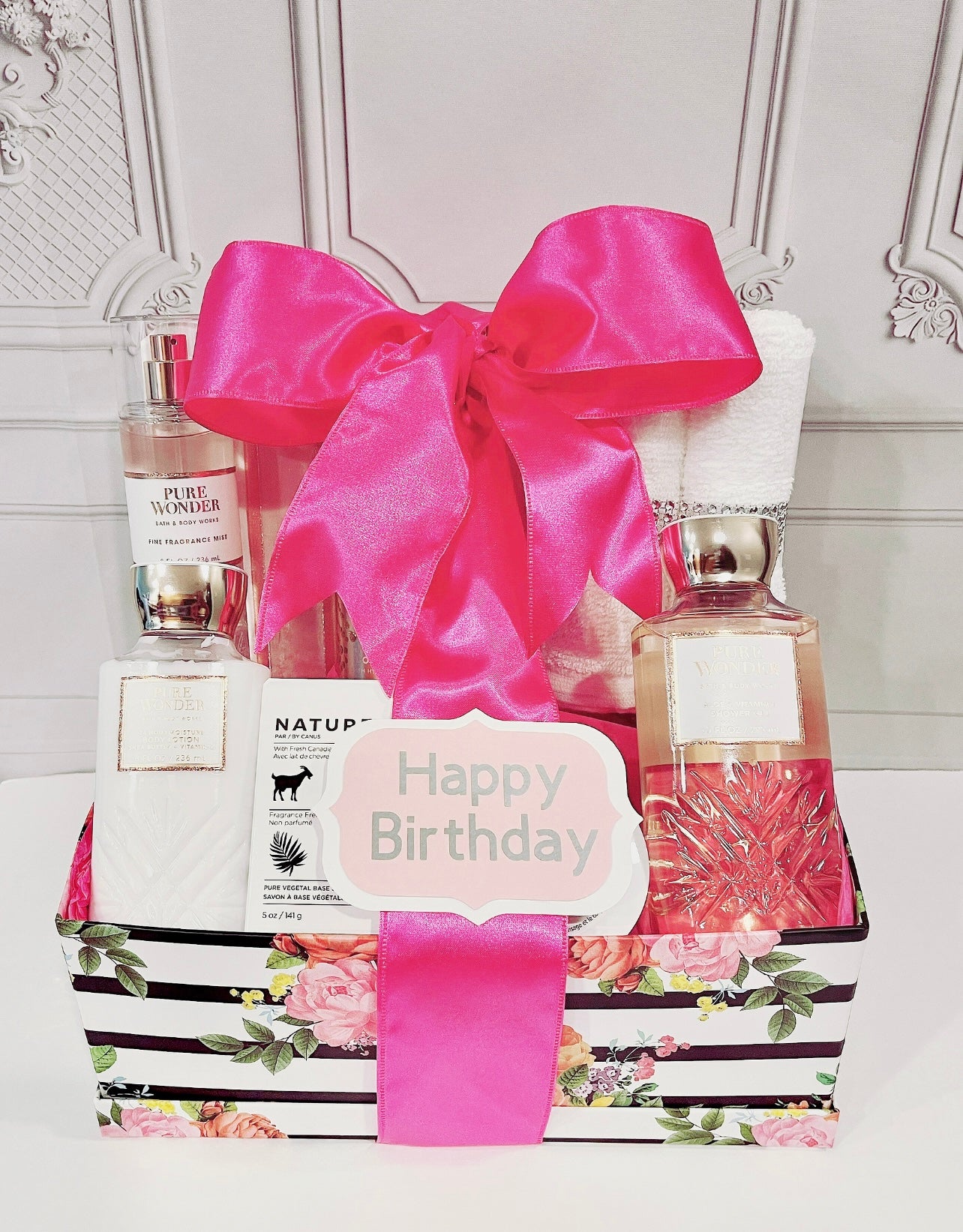 Gift Basket, Happy Birthday, Bath and Body Works, Body Lotion, Shower – Gifts by Jessy
